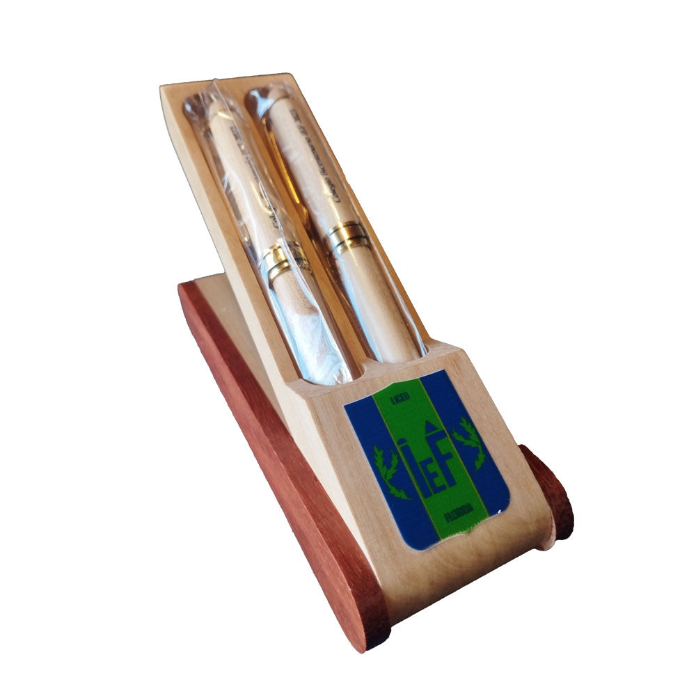 Set de bolígrafos bambú