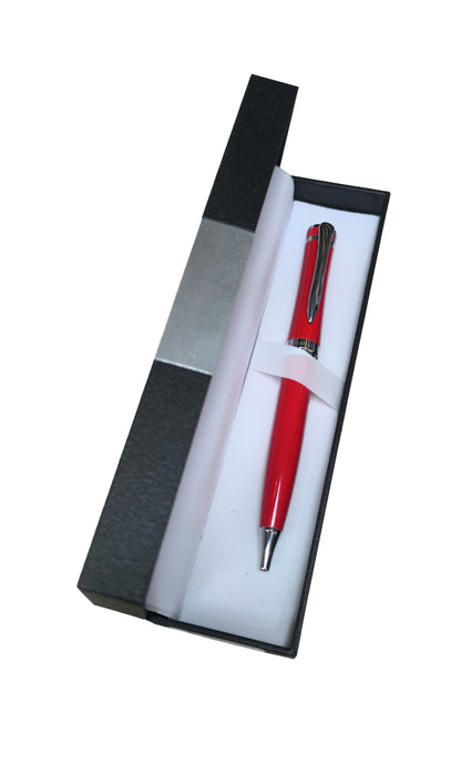 Bolígrafo metálico rojo