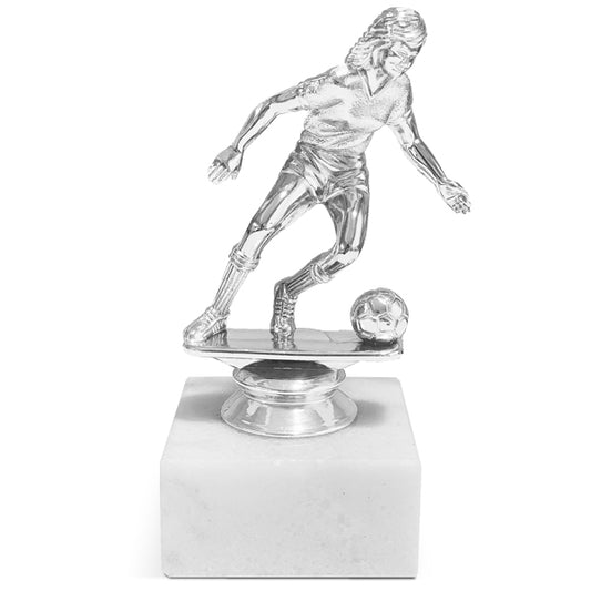 Trofeo base mármol futbol dama