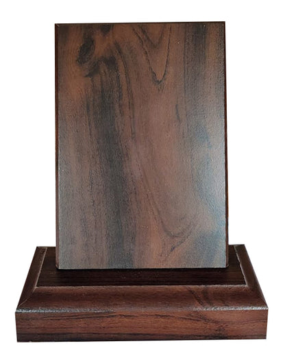 Galvanos de madera. Pedestal rectangular