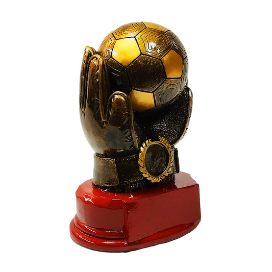 Trofeo Resina Guante Balón Futbol
