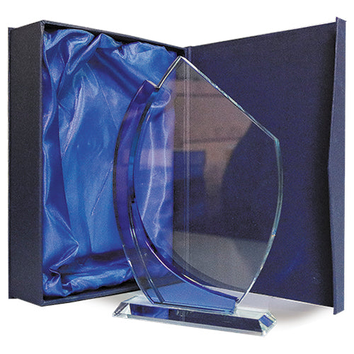 Galvano Cristal Borde Azul