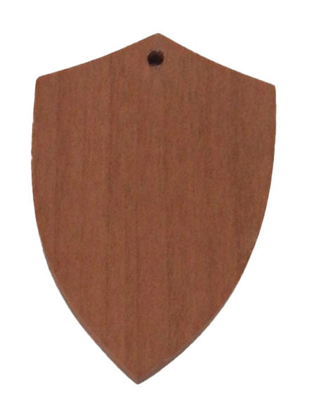 Medalla madera. Escudo A. 5cms de alto.