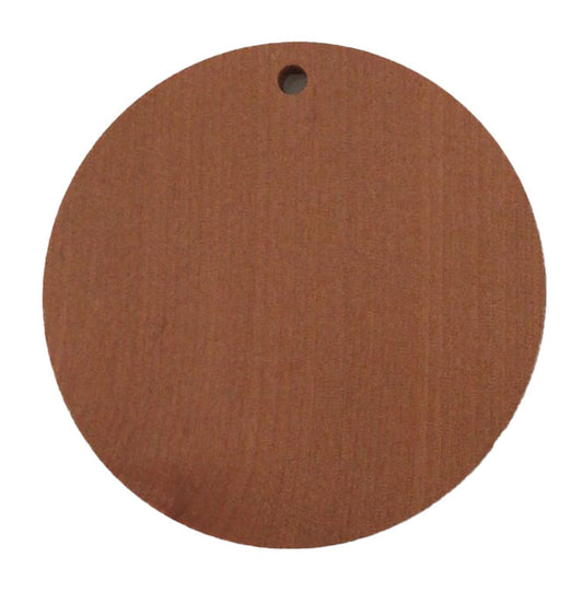 Medalla madera. Redonda A. 5cms.